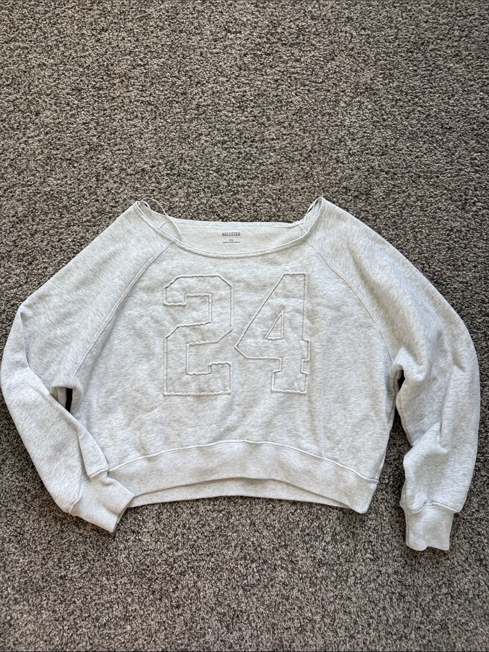 Hollister Grey Sporty Sweatshirt - XS